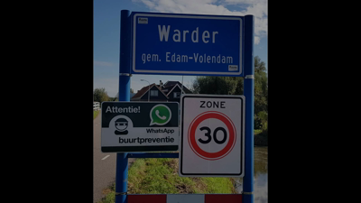 425 Drone film Warder, Warder vanuit vogelvlucht, 2020.